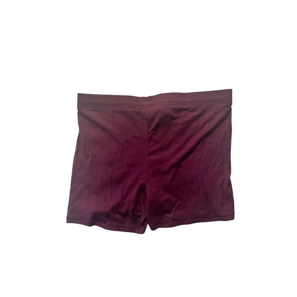 Skims Women's Maroon Wine Soft Lounge Boxer Short Size Large NWT - Picture 2 of 5